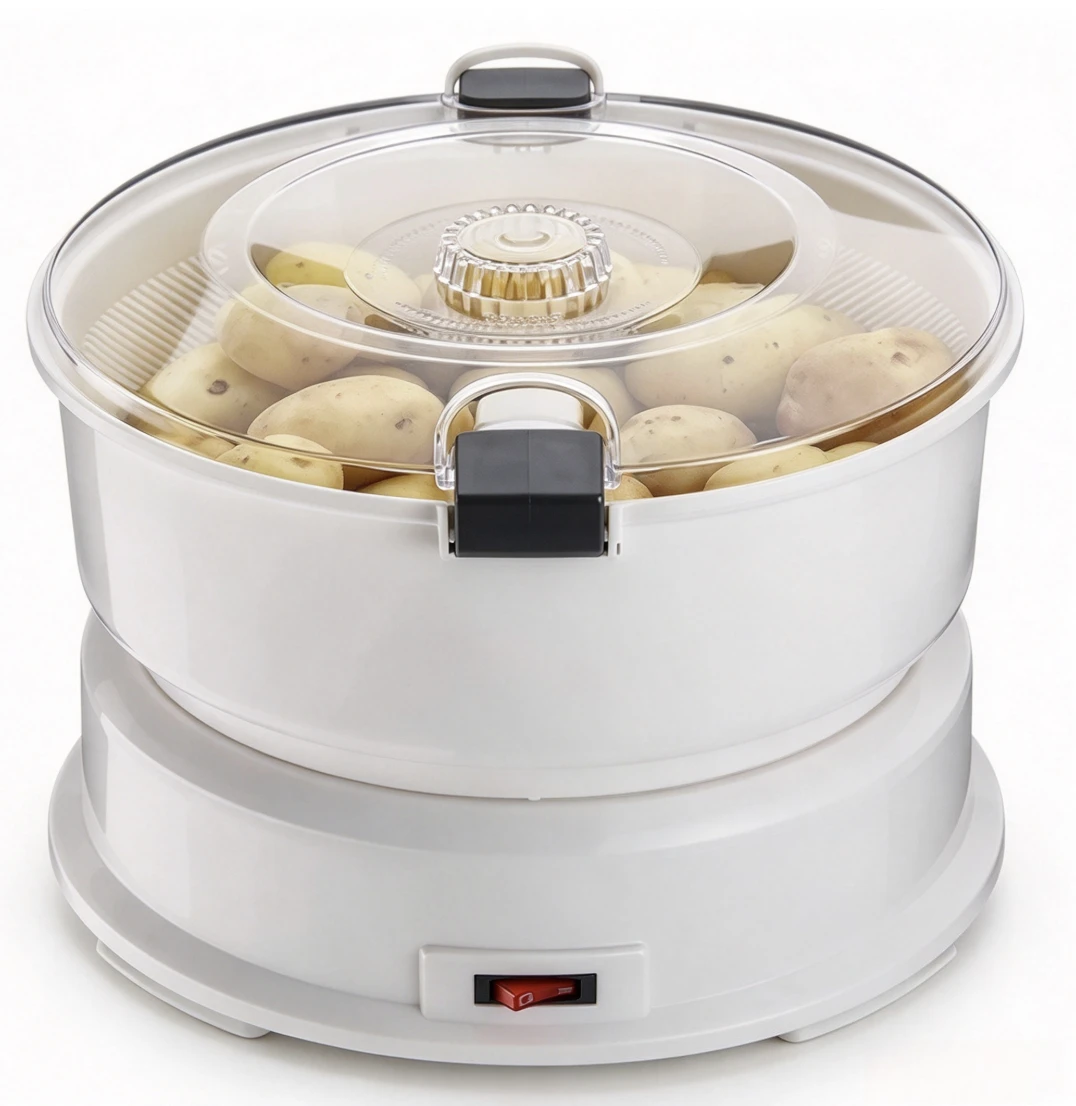 Automatic Electric Potato Peeler Vegetable Dehydrator Kitchen Slicer Cutter Stainless Steel Fruit Peeling Machine Home Gadget