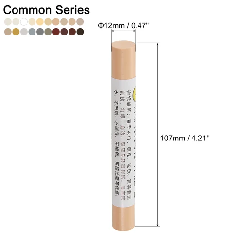 Imagen 2 del producto Kit de crayones de cera para reparación de muebles, palo de relleno de madera de 20 piezas, marcadores de retoque para muebles para cubrir arañazos, agujeros, suelo de madera