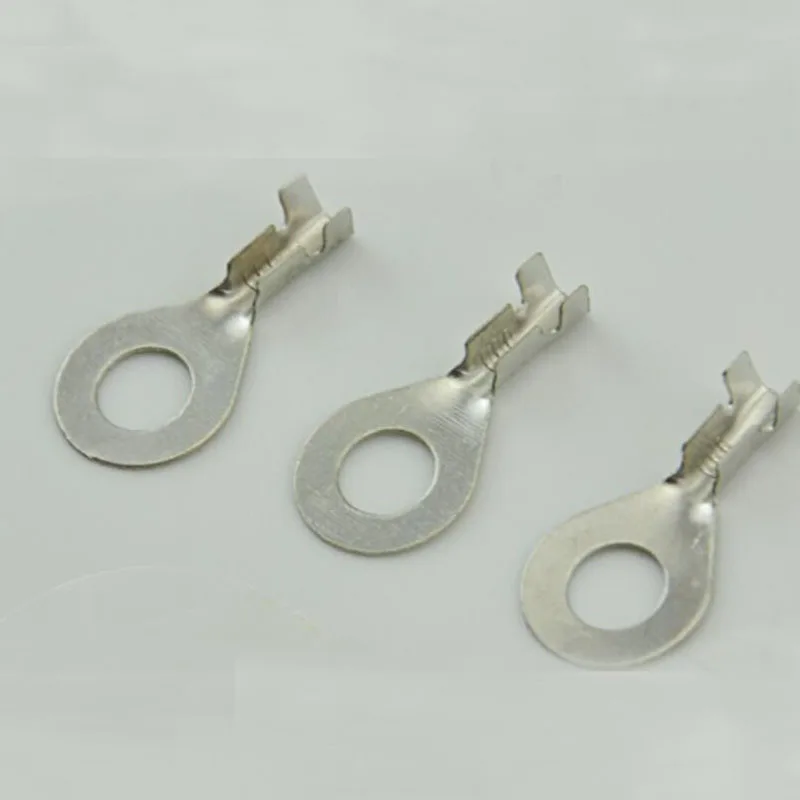 50/100個ワイヤ端ラグ端子3.2 /4.2 /5.2 /6.2 /8.2 DJ431 o型ラグ端子コールドプレスコネクタ円形スプライス圧着