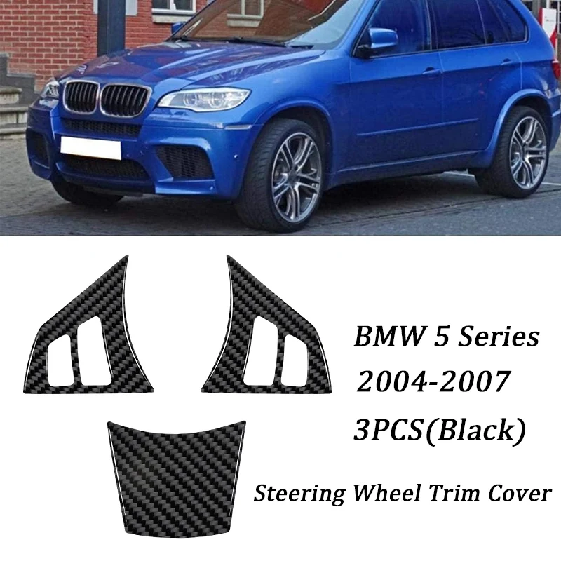

Car Interior Accessories instrumentation Button Chin Panel Frame Sticker Carbon Fiber For BMW 5 Series E60 2004-2007