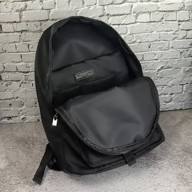 1017 9SM ALYX Backpacks Buckle Closure Nylon High Capacity Computer Bag 1:1 Best Quality Alyx Black Function Package