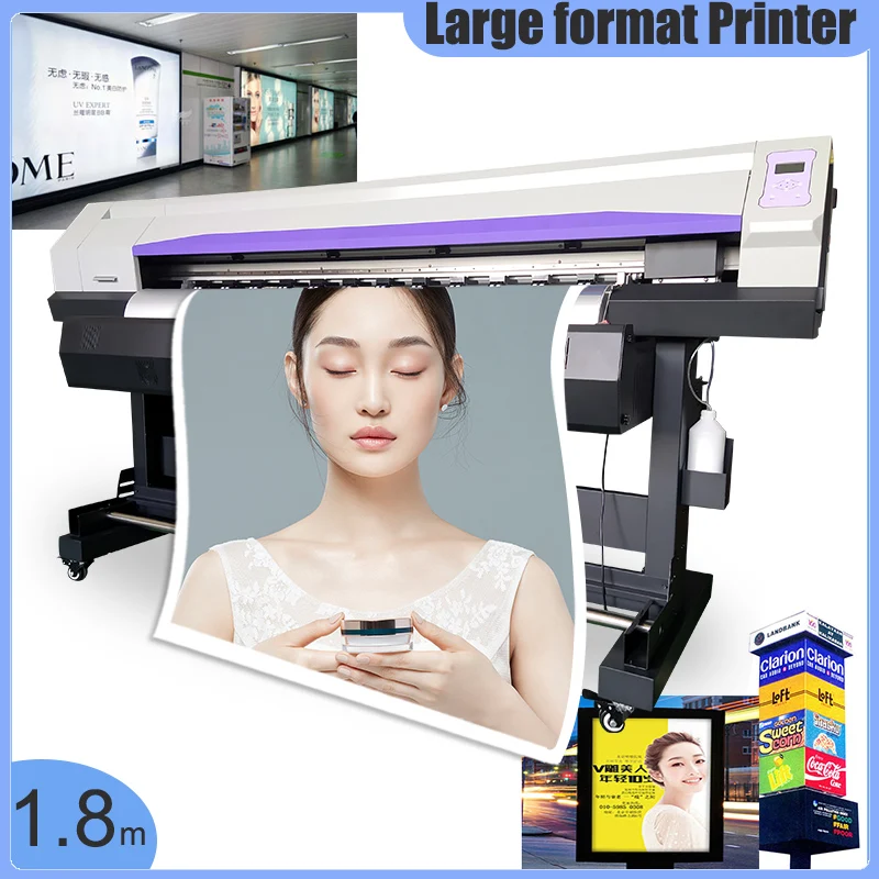 Commerical Large Format Printer 1.6m 1.8m  Inkjet Printer Roll Feed LFPs Public Usage  Circulation Impressora