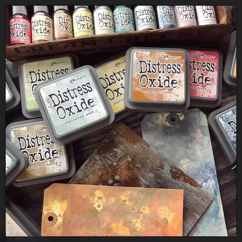 وسادة ختم أكسيد تجديد السائل/صناعة يدوية لتقوم بها بنفسك حبر صبغ مختلط سجل القصاصات دهانات تلوين مجمعة 23 لونًا دهانات مائية