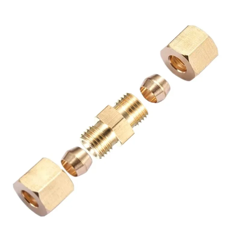 

Brass ferrule connector, copper pipe ferrule connector YouTube connector, metal hard pipe 3/16 connector