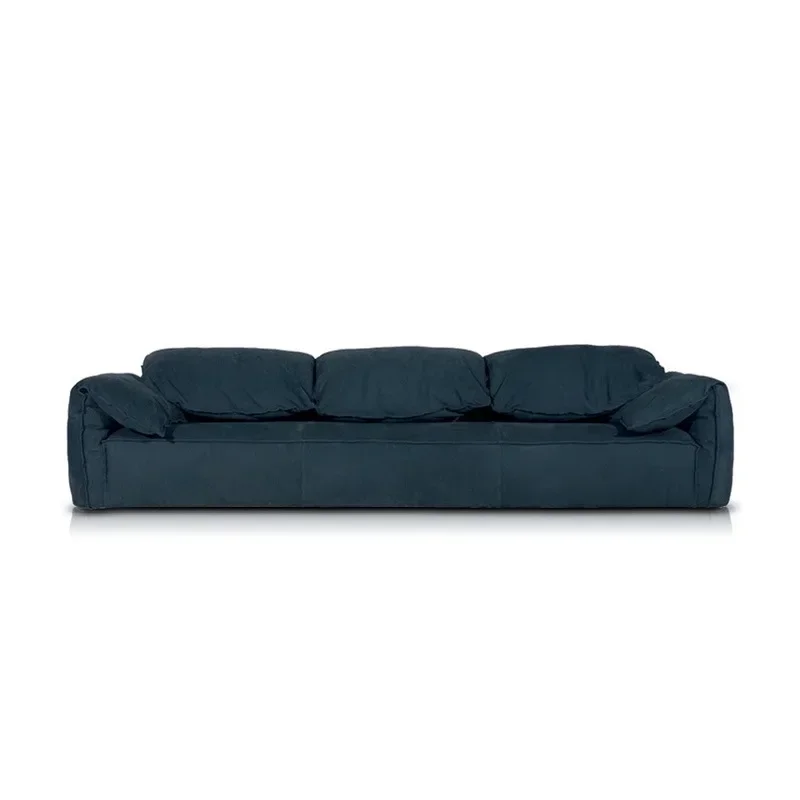 Frosted leather sofa high-end simple Italian style