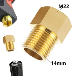 고압 와셔 커플러 미터법 M22 15mm 수-M22 14mm 암 감속기 나사 커넥터 호스, 정원 수도관 어댑터