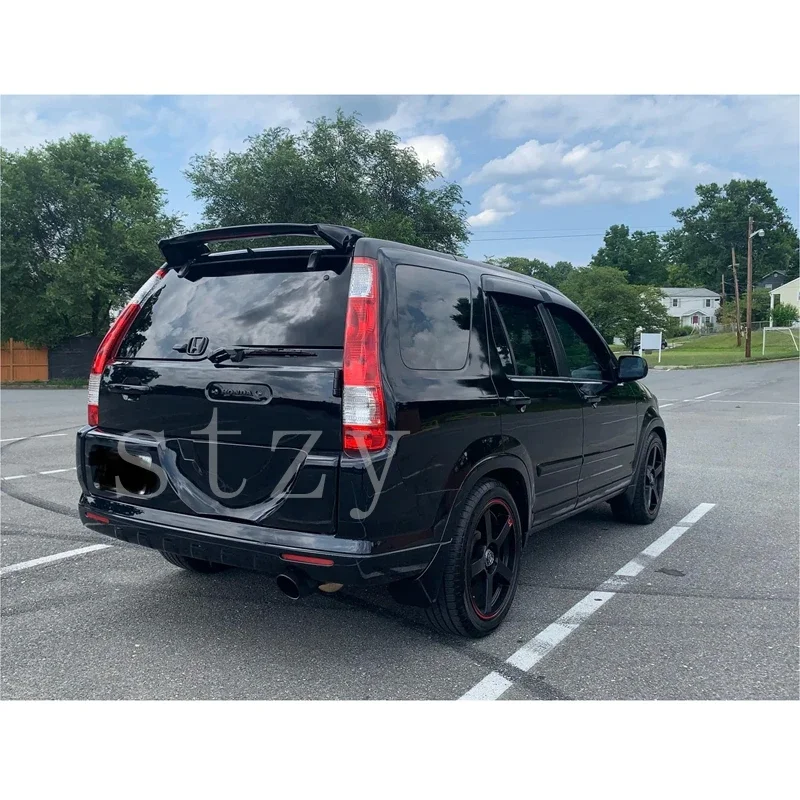 for Honda CRV Spoiler 2001-2007 ABS Material Car Rear Wing Primer Color with Lig Rear Spoiler Press The Tailook