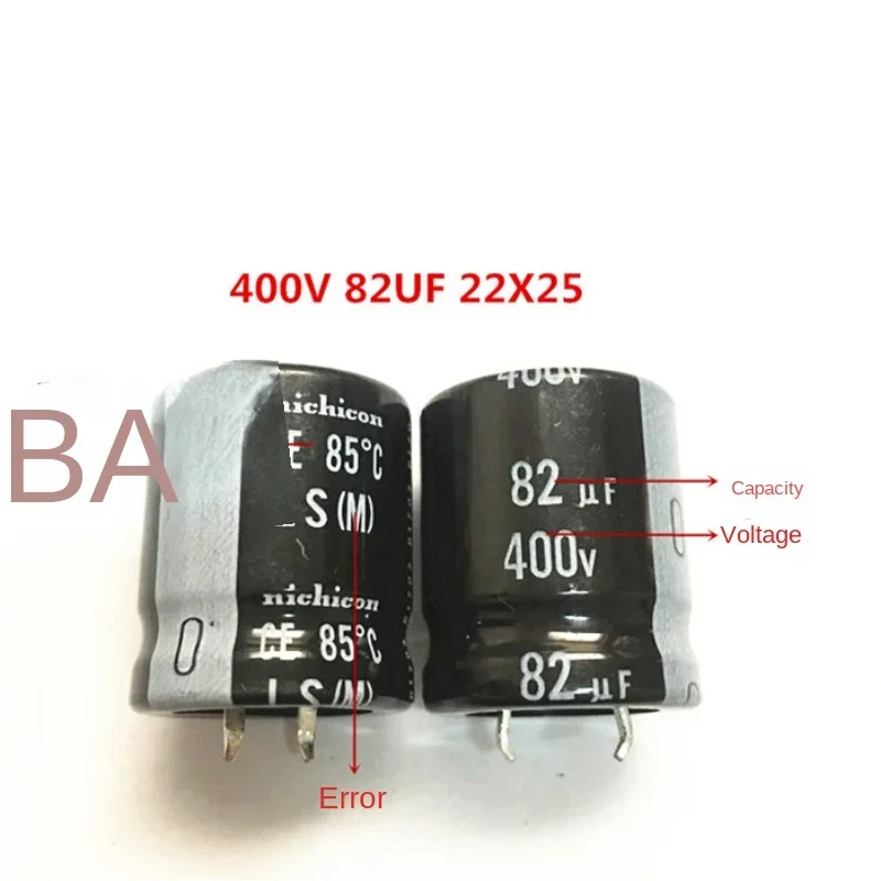 DIXSG （1PCS）400V82UF 22X25 Japan Nichicon Electrolytic Capacitor 82UF 400V 22*25 LS