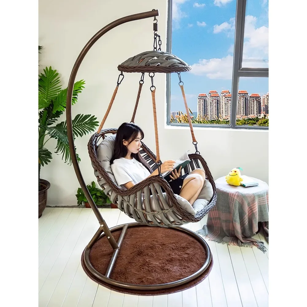 Hanging basket cradle rattan chair swing bird's nest living room hanging basket chair hammock lazy chair