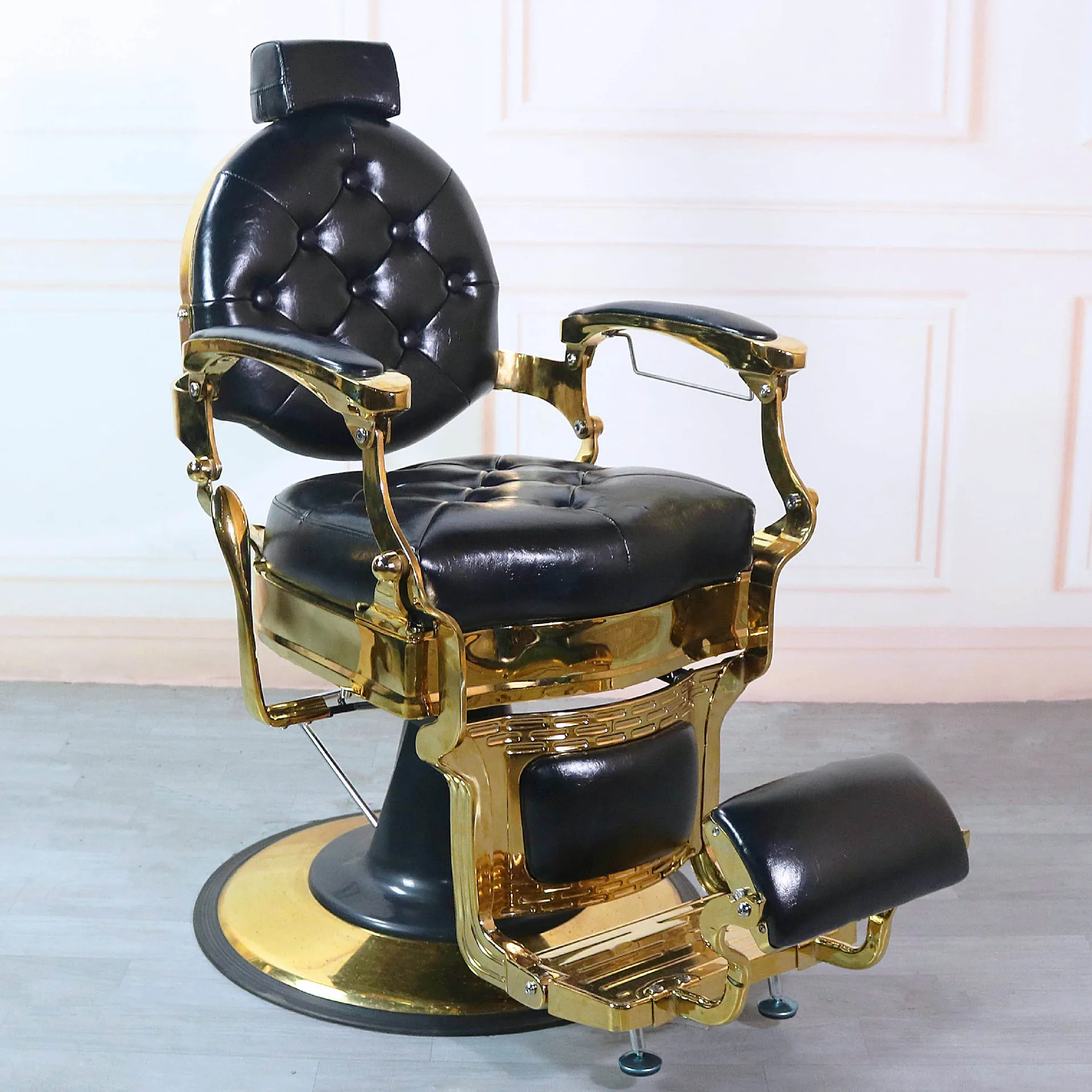 / Wholesale Costom Hair Salon Chair Reclining Rotatable Heavy Duty Barber Chair for Men Beauty Salon