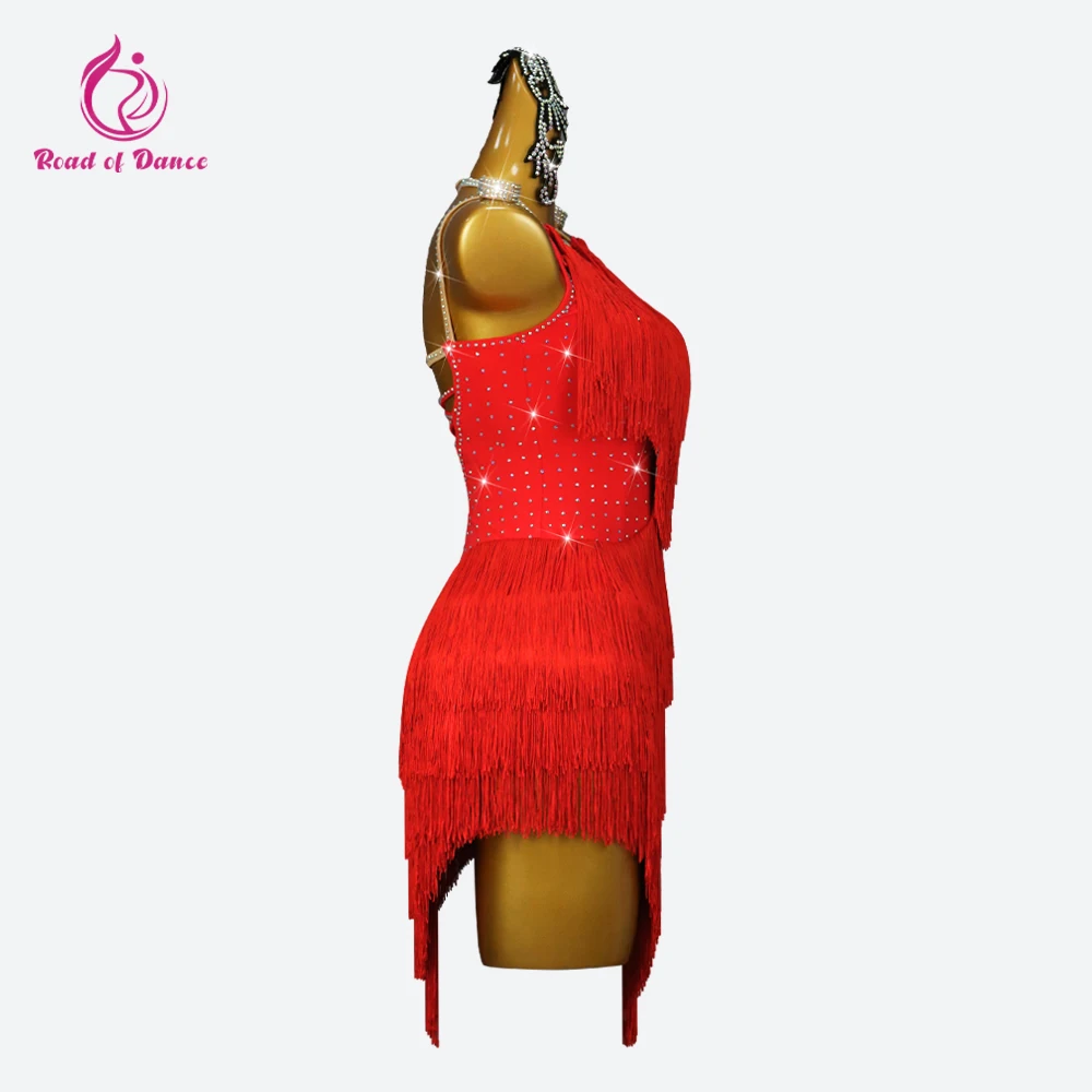 Nouveau Costume de danse latine nouvelle robe de soirée Sexy vêtements de soirée femmes Dancewear jupe 2025 filles bal enfants élégant Costume à franges