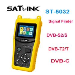 SATLINK ST-5032 Satellite Finder Meter Support DVB-S2/S DVB-T2/T DVB-C Cable signal finder better VF-6800P WS-6933 V8 finder2