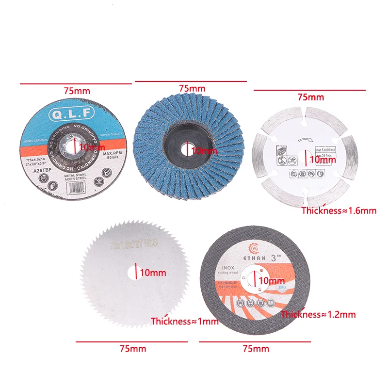 75mm Cutting Disc For Angle Grinder Metal Circular Saw Blade Grinding Wheel For Cutting And Polishing Ceramic Tile Stone