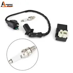 Areyourshop For Honda ATC 200 CH250 GB500 XR200 XL600 XL250 TRX350 TRX300 Magneto Racing CDI Ignition Coil Spark Plug 6 Pin