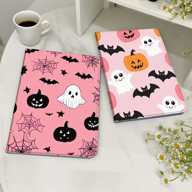 

Halloween Element Pink Pattern For Huawei MediaPad MatePad M5 M6 11 12 X SE T10 T10s 2 C5e T5 Pro Lite Air 11.5 Inch Tablet Case