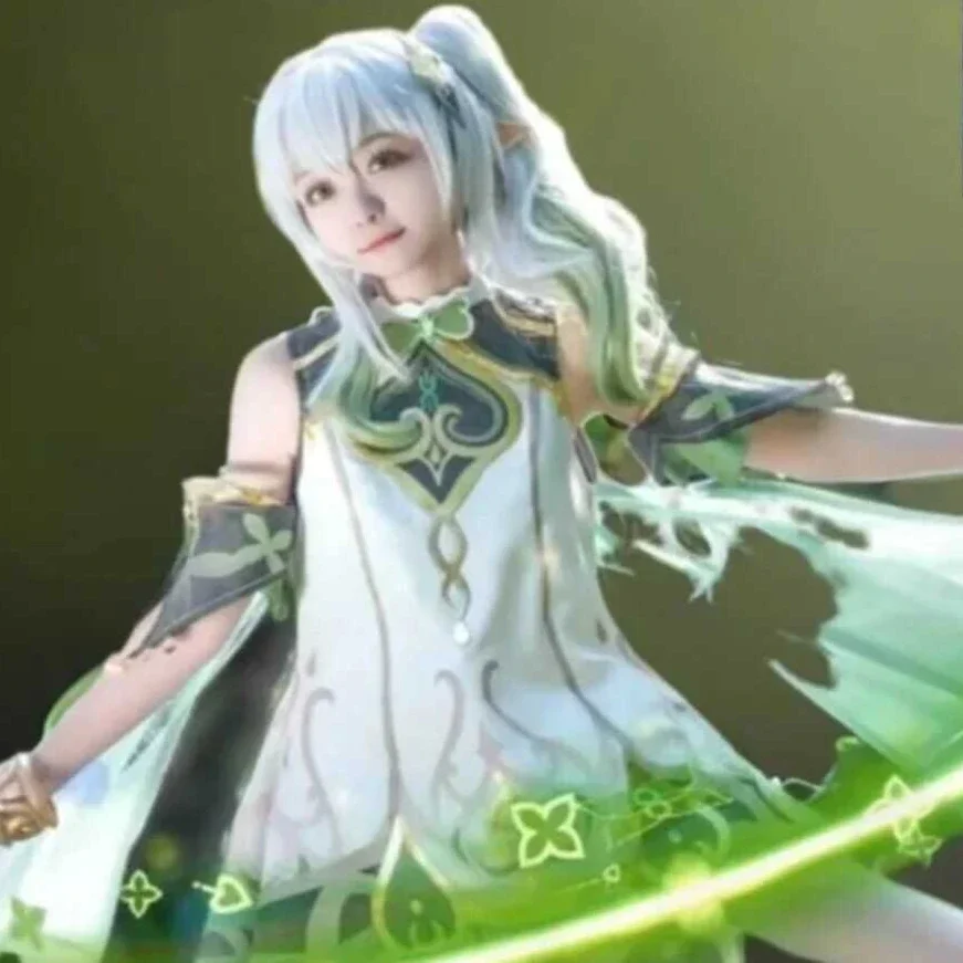 

Genshin Impact Nahida Costume Game Anime Set Suit Cosplay Lesser Lord Kusanali Sumeru Halloween Party