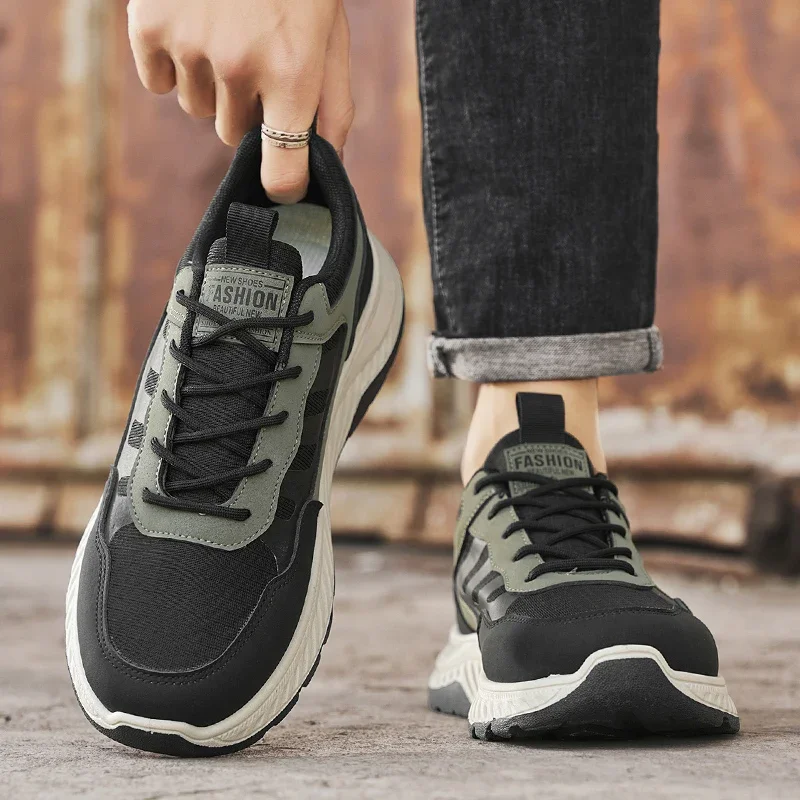 

New EVA Sole Flat Casual Shoes Walking Men's Running Shoes Lightweight Soft Male Sneakers Outdoor Anti-slip Men Sports Shoes