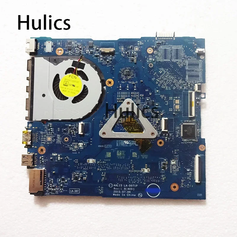 Hulics digunakan untuk Dell Inspiron 5559 Motherboard Laptop LA-D071P Mainboard generasi keenam I5 CPU papan utama dengan Heatsink