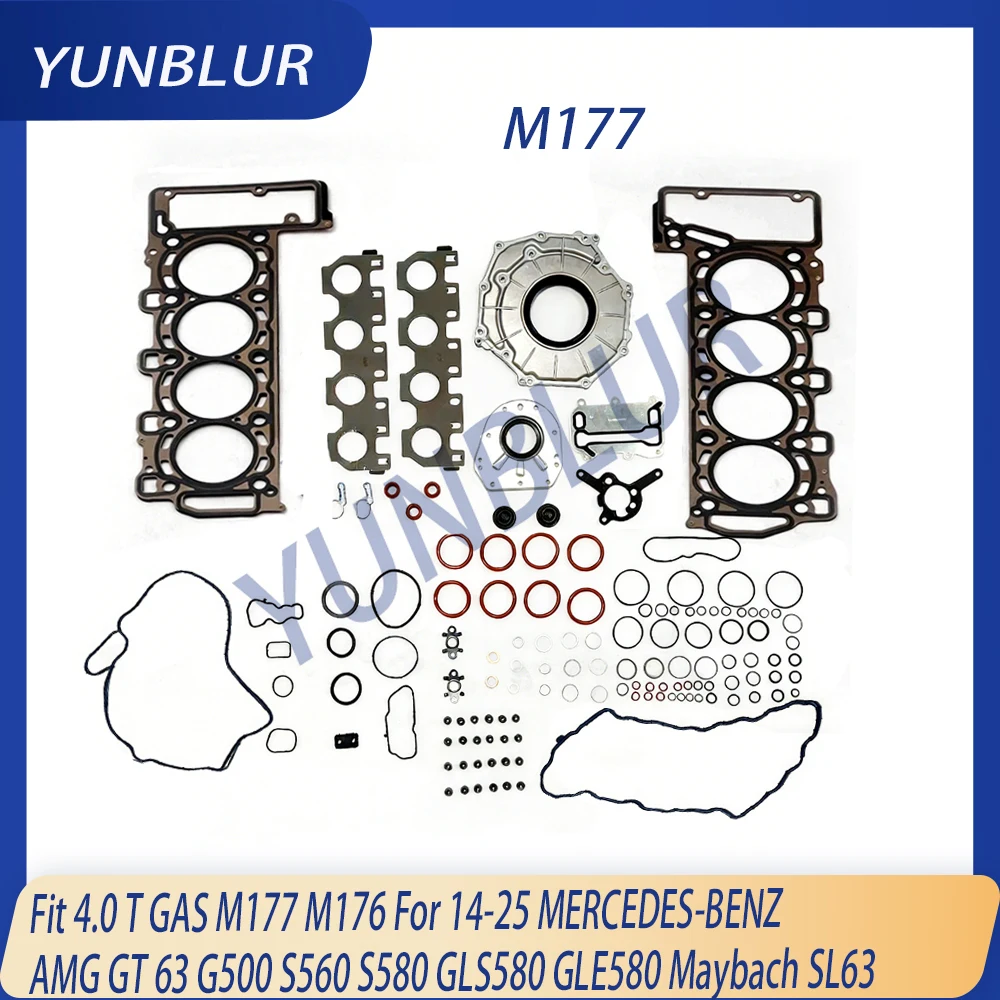 1770160300 Engine Parts Full Gasket Set Fit 4.0 T GAS M177 M176 For 14-25 MERCEDES-BENZ AMG G500 GLS580 GLE580 Maybach SL63