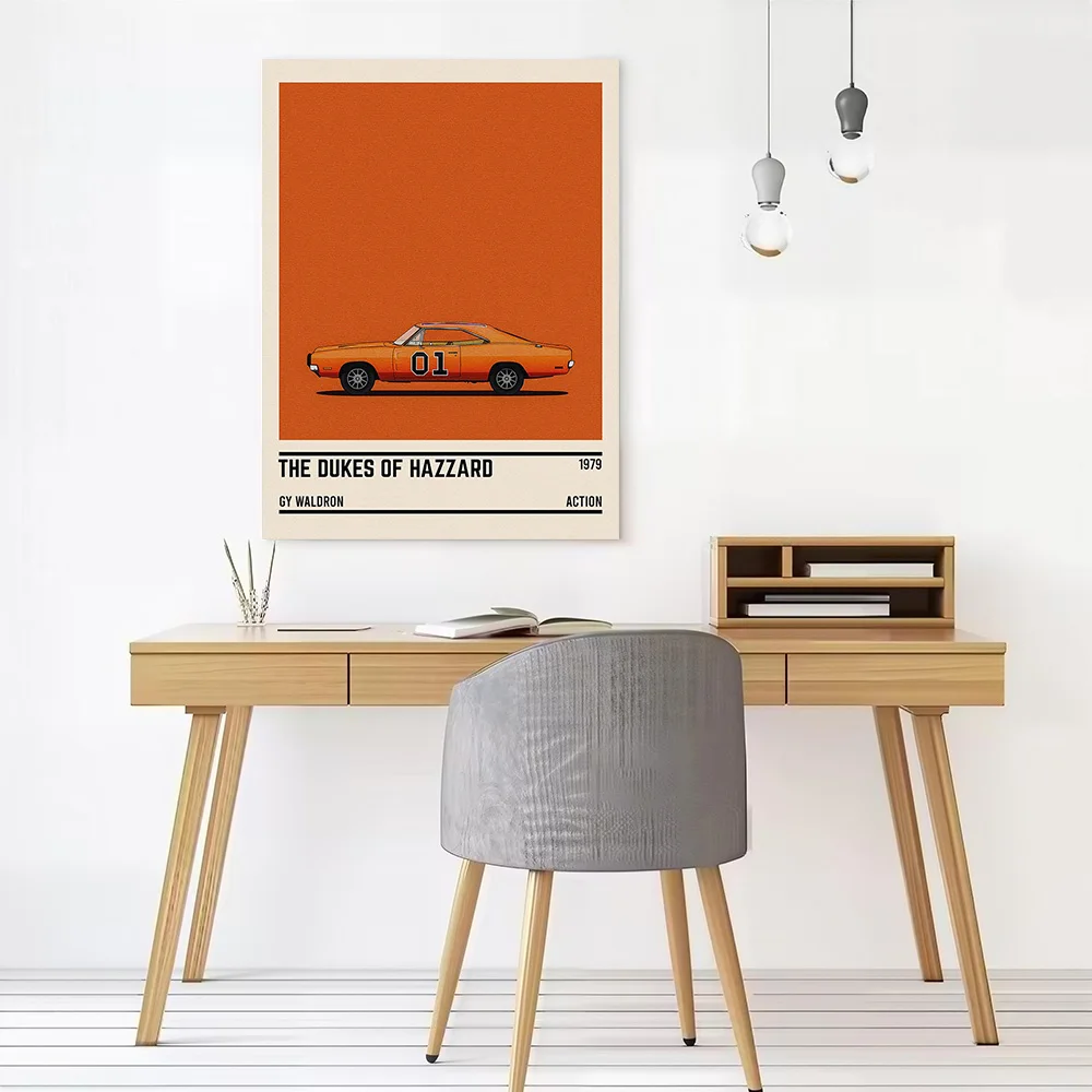 The Dukes of Hazzard Car Poster Canvas Wall Art Personalized Print Modern Painting Perfect Gift for Gamer Decoration Decor Room