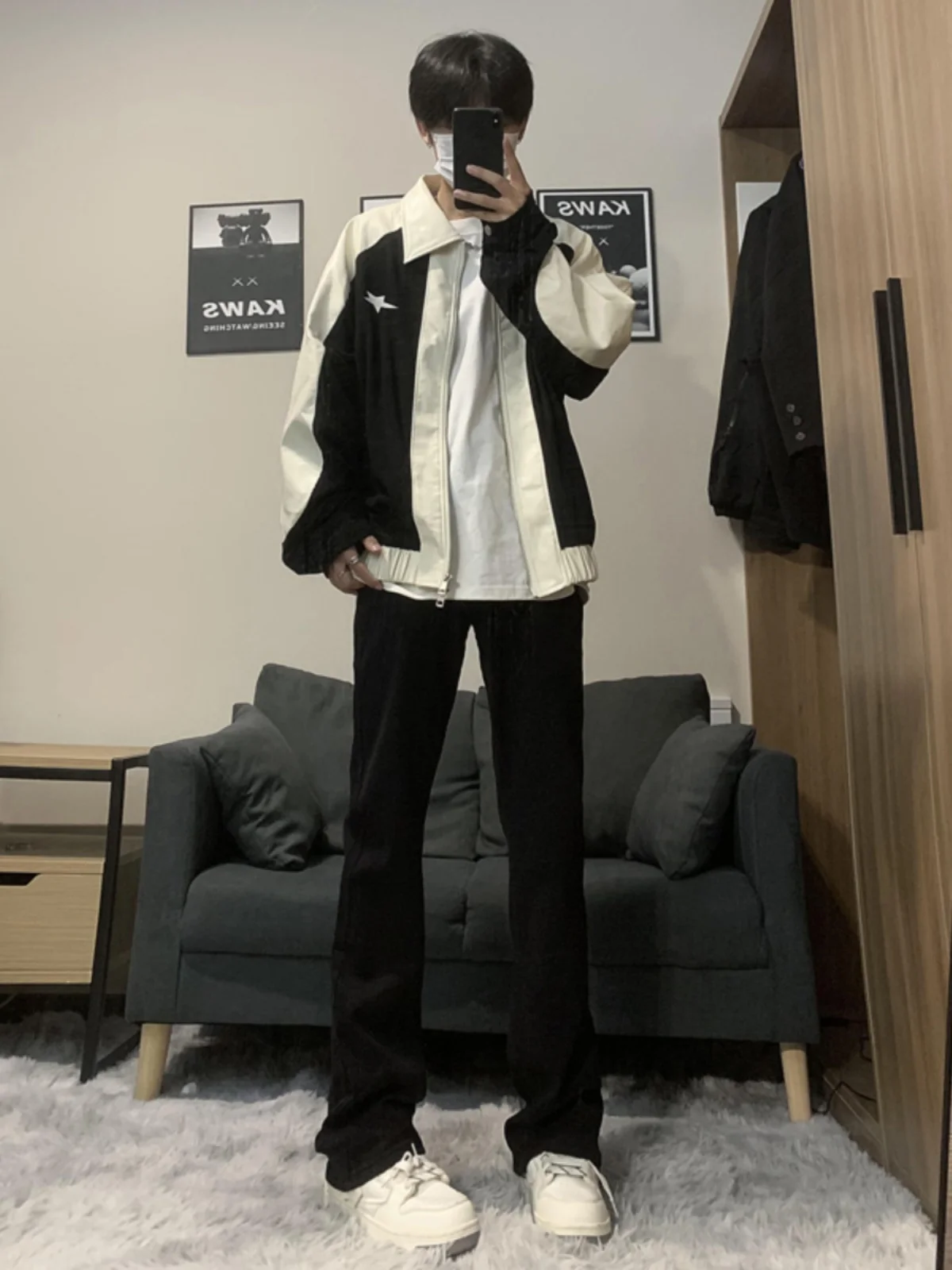 

Мужские джинсы-буткэт на флисовой подкладке для высоких мужчин, зимние теплые свободные джинсы, молодежные модные джинсы-клеш, нестандартные леггинсы