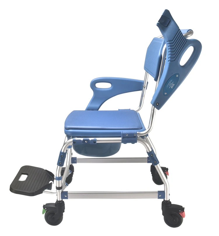 Alloy Aluminum Toilet Chair, Commode Chair, Potty Chair for Elderly, Hospital Bathroom, Adjustable Height, Comfortable Seat