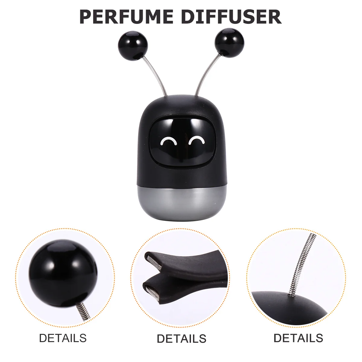 

Robot Shape Car Air Vent Aroma Diffuser Perfume Clip Essential Oil Holder Relieve Stress Decoration Aroma Clip