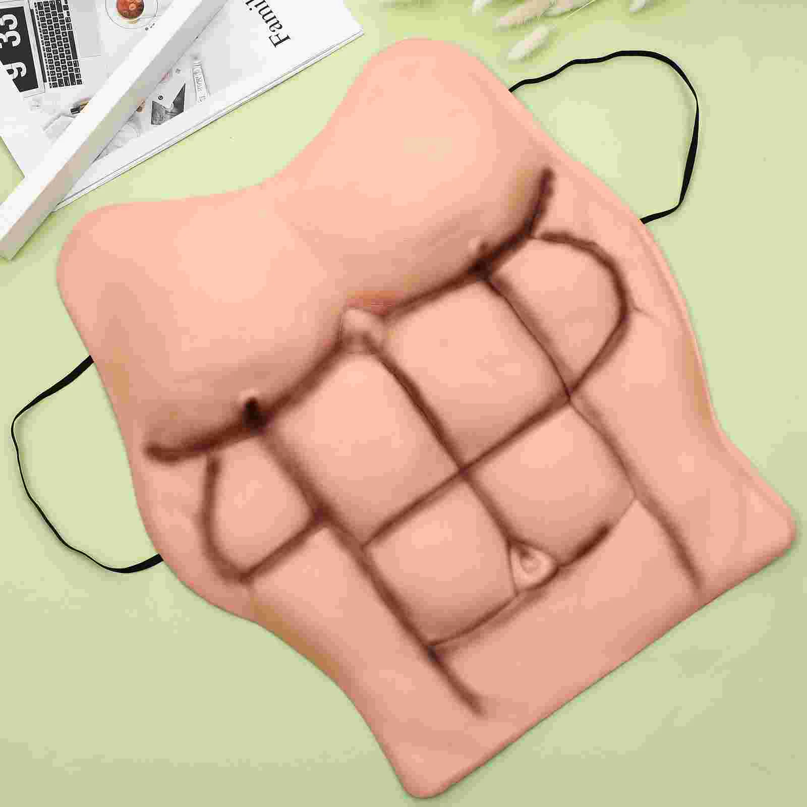 Artificial Fake Muscle Prop Halloween Costumes Suits for Men Cosplay Chest Apparel Support