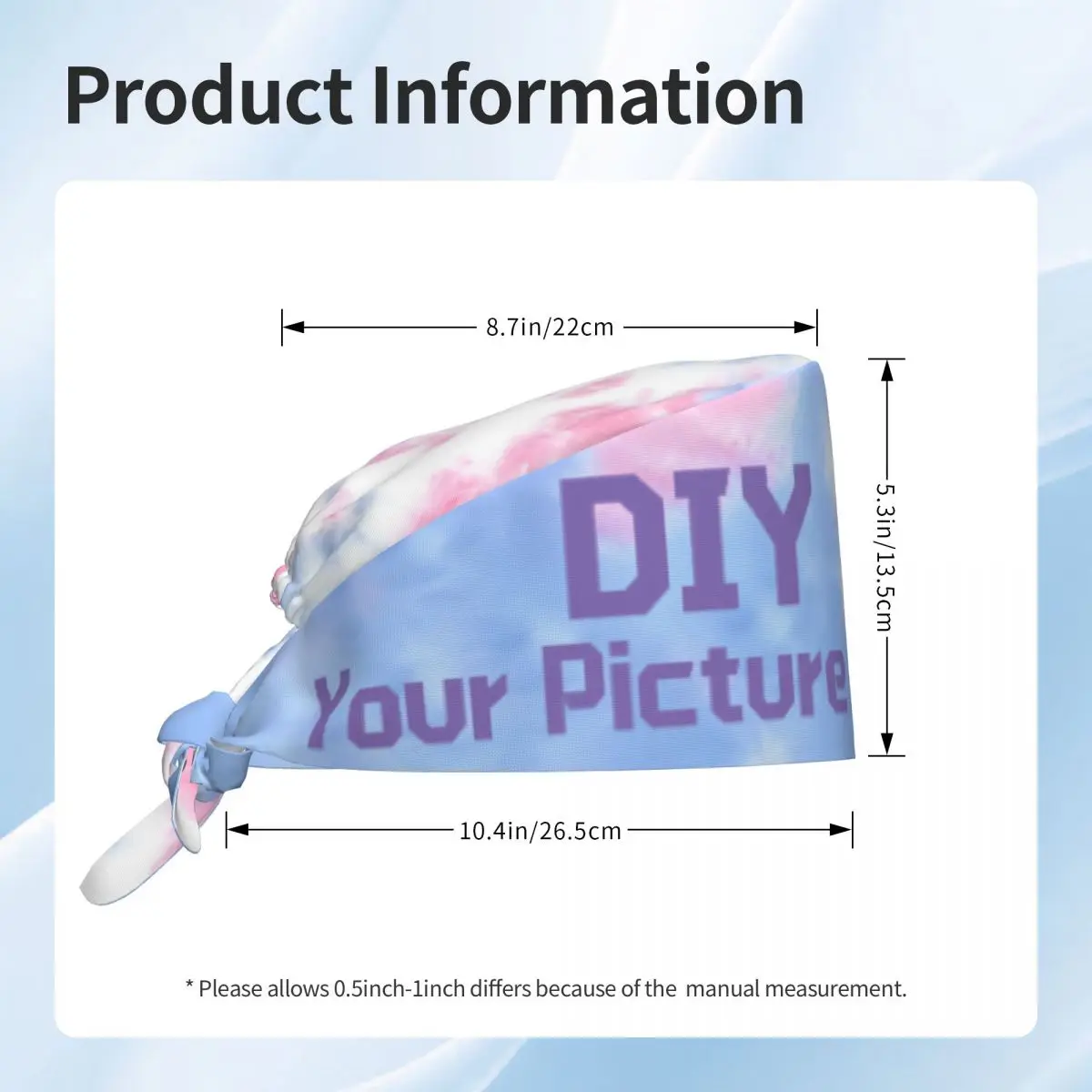 Gorros exfoliantes DIY con su imagen, personalización personalizada, operador, gorros quirúrgicos de enfermería, agencia de cuidado de mascotas, gorro de trabajo médico veterinario