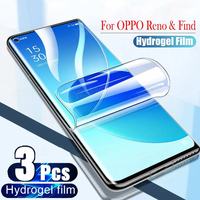 3Pcs Soft HD Clear Hydrogel Film For OPPO Reno 3 4 5 6 7 8 8T 9 10 11 Pro Plus 5G Screen Protector