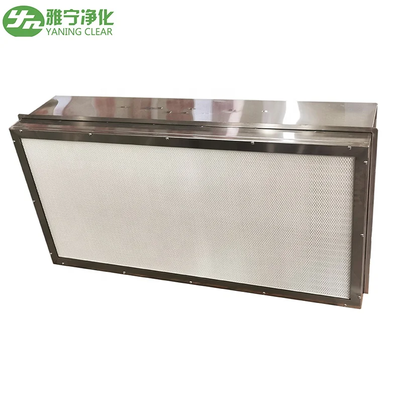 YANING ULPA FFU Полупроводниковая микология H14 HEPA 1175X525, потолочная ламинановая вытяжка из нержавеющей стали, оборудование для очистки воздуха