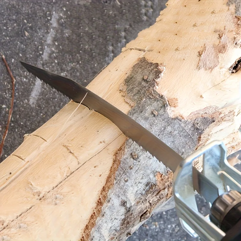 قطعة واحدة من شفرة منشار أسنان القرش - قاطعة متعددة المواد 6TPI للصلب/الخشب/الخيزران |   يناسب ديوالت/ميلووكي/بوش