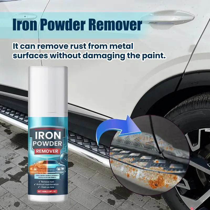 Rust Remover Spray Metal Cleaner Car Remover Maintenance Multi-Purpos Metal Surface Chrome Paint Car Cleaning Cleaning Rust Spra