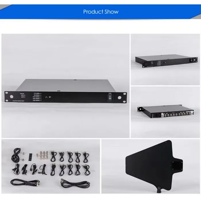 470-950MHz AD845 UA874 Active Directional 10 Way MIc Uhf wireless microphone amplifier antenna distributor Booster