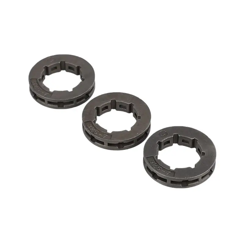 B84B-12Pcs Tool Parts Metal Chainsaw Spare Part Chain Saw Sprocket Rim Power Mate 325-7 For Chainsaw Replacement