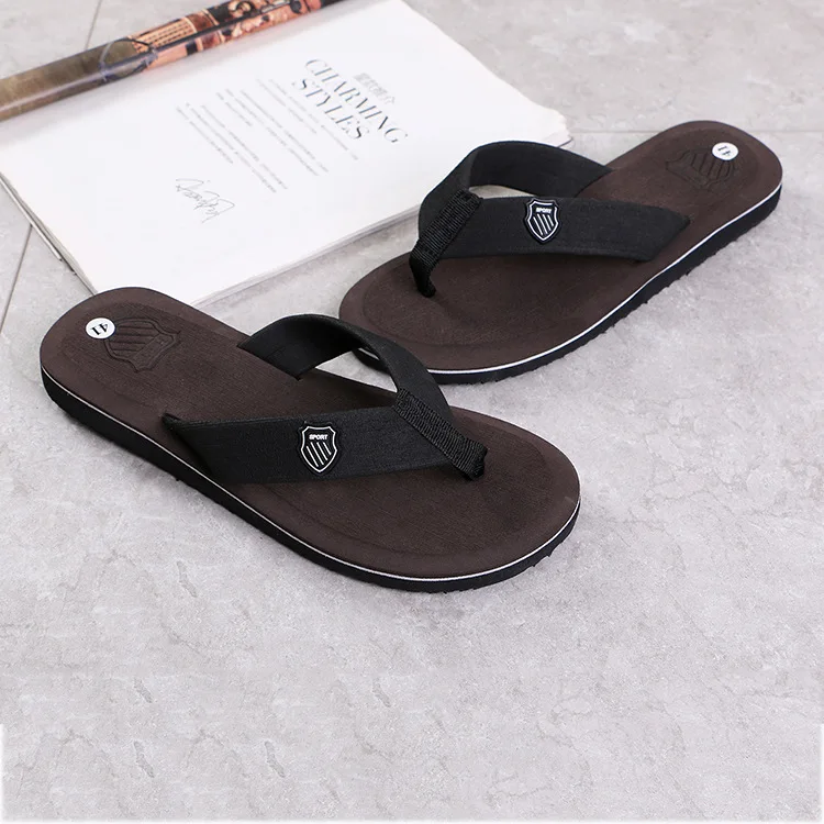Summer Men Flip Flops Slip Resistant Durable Sandals for Outdoor Indoor Bathroom Beach Wear