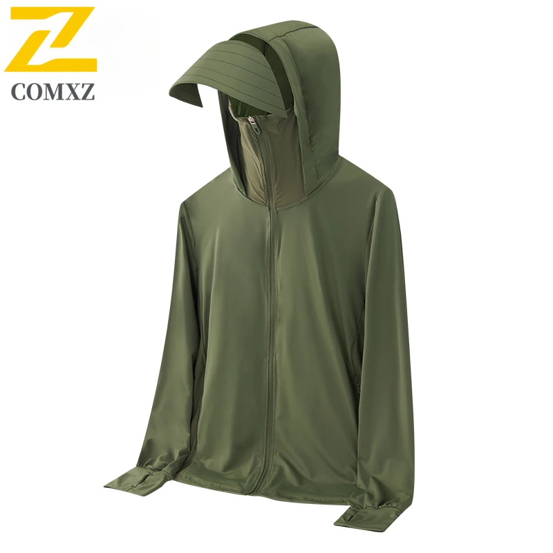 Spring Summer Ice Silk Sunscreen Clothes Women UPF50+Men Outdoor Travel Breathable Professional Sunscreen Clothes Skin Clothes