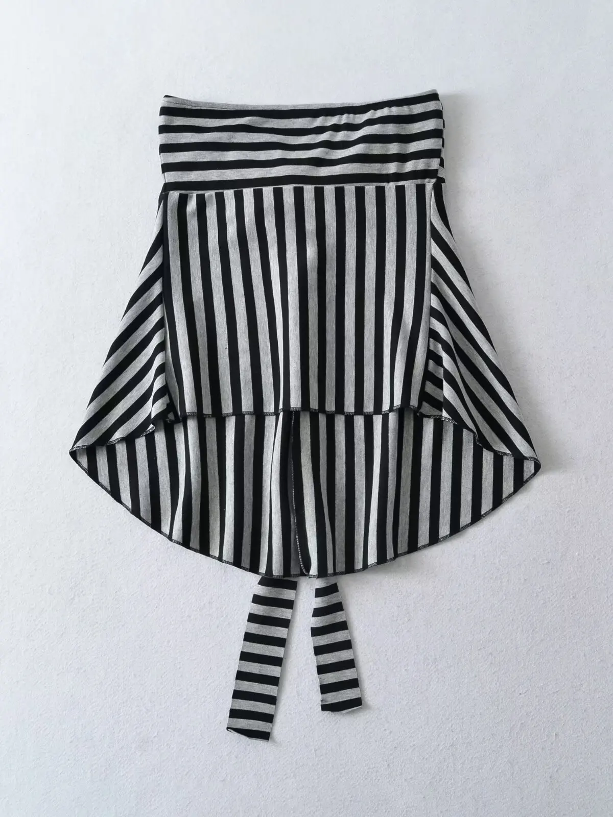 Women's Slim Fit Striped off Shoulder Vest Two-Way Wearable Tie Strap Outerwear Fashionable Blogger Style Casual Polyester