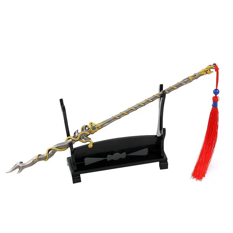 Douluo Continent Anime Game Surrounding swords 22cm Wu Soul Temple Seal Snake Spear Douluo Alloy sword Model Decoration toys