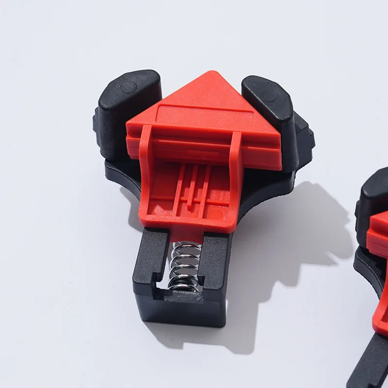 2/4PCS Right Angle Fixing Clip Woodworking Clamp Adjustable Swing Corner Clamp Corner Clip Fixer for Welding Drilling Cabinets view 3