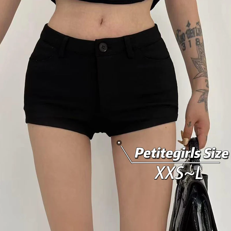 

150 Little short pelvic pad shorts Female casual Spice Girls wear high-waisted sexy hip wrap short shorts over tights