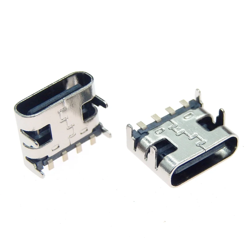 10PCS USB 3.1 Type C 4pin Female Connector Jack For DIY Electronic Small Appliances Power Charging Plug Port Type-C Socket