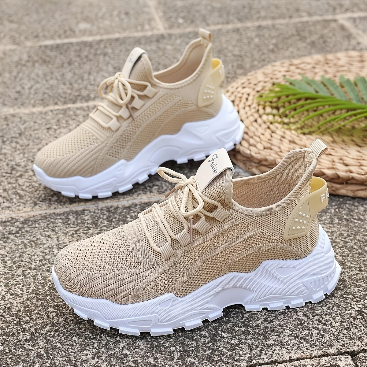 

Women Breathable Knit Sneakers Flat Casual Sneaker Women's Sports Shoes Breather Vulcanize Shoes