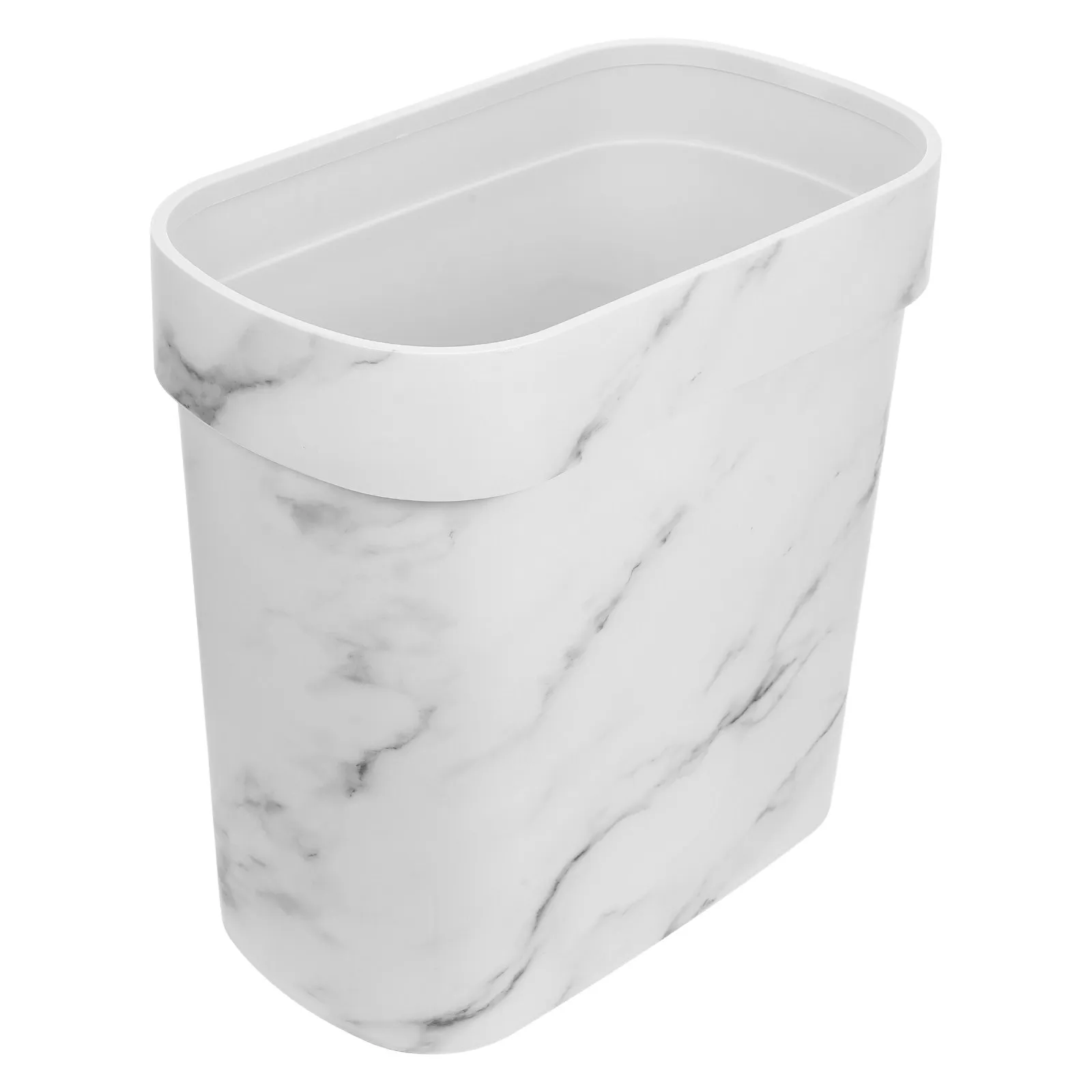 

Мусорное ведро с мраморным покрытием, компактное, тонкое, для экономии места, для ванной, кухни, спальни, гостиной, маленькая декоративная корзина для мусора