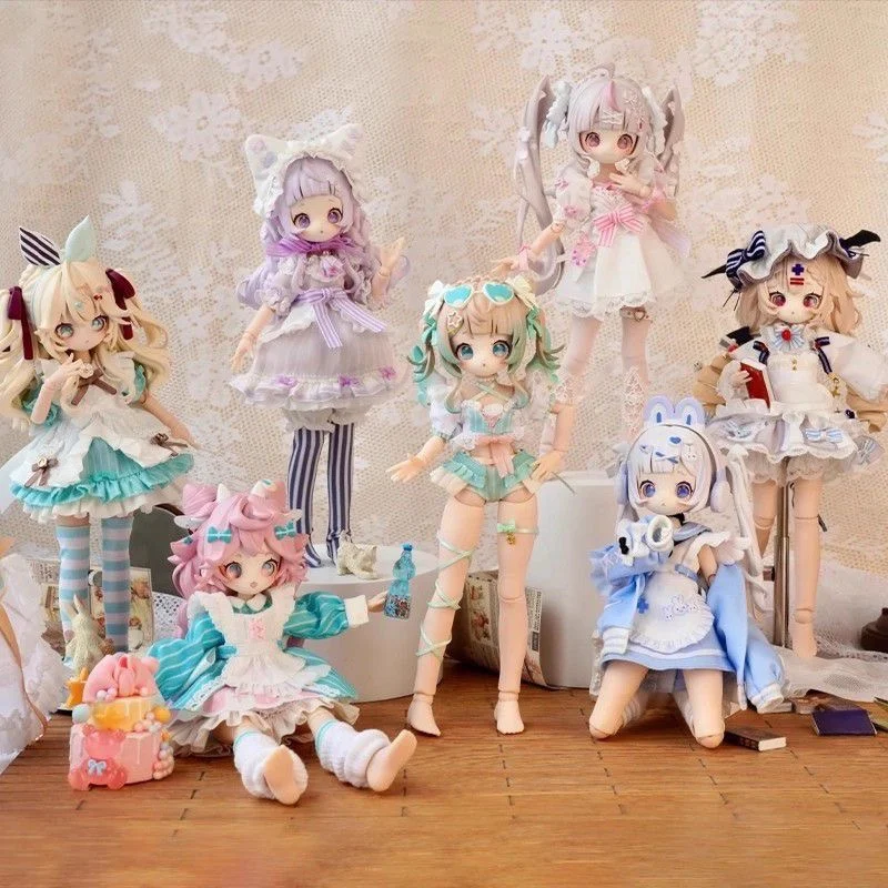 

Official Wanmeng SugaryGirls 1/8 BJD Doll - MJD Articulated Blind Box Figure, Collectible Poseable Model