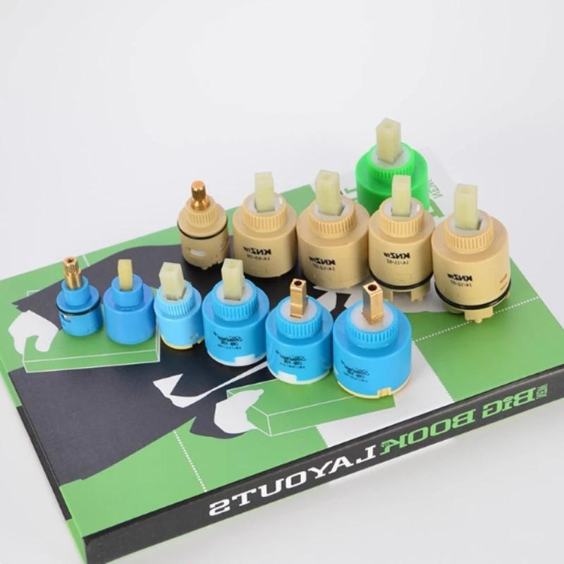 25/35/40 Ceramic Valve Chip Faucet Valve Core Hot and Cold Temperature Resistant Kitchen Sink Basin Switch Repair Parts