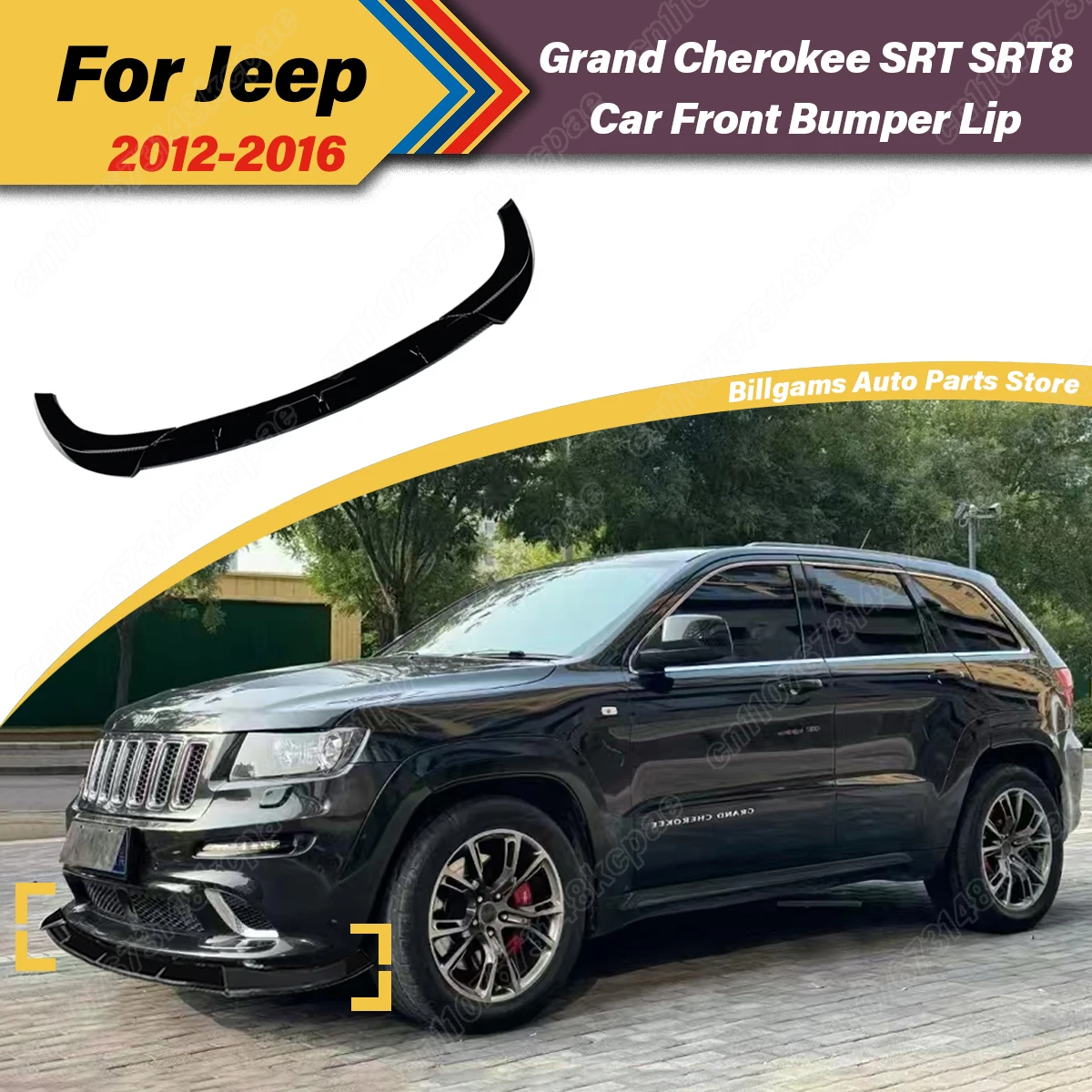 Para Jeep Grand Cherokee SRT SRT8 2012 2013 2014 2015 2016 parachoques delantero de automóvil Shunt labio alerón tablero accesorios decorativos