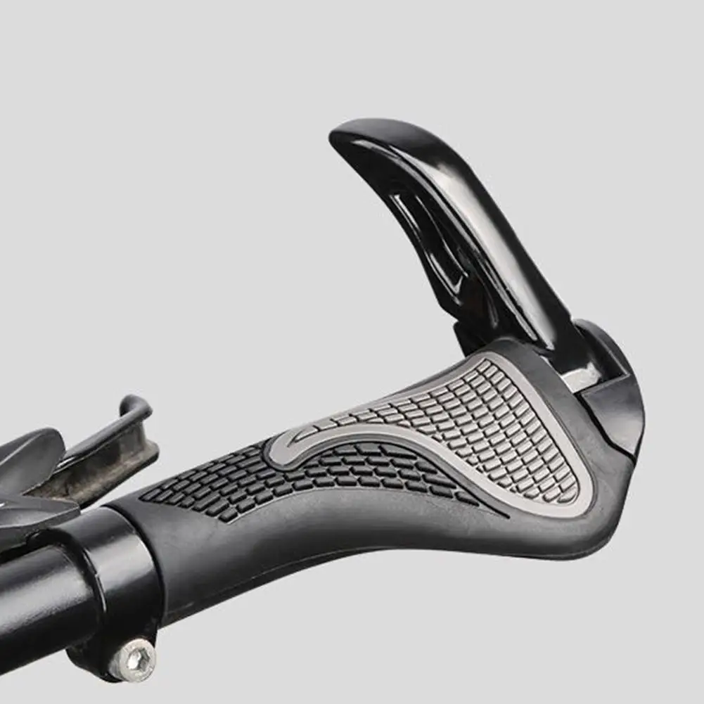 

Bike Handlebar Grips Ergonomics With Extended Bar Non-slip Rubber Bike Grips MTB Cuffs Bicycle Accessories