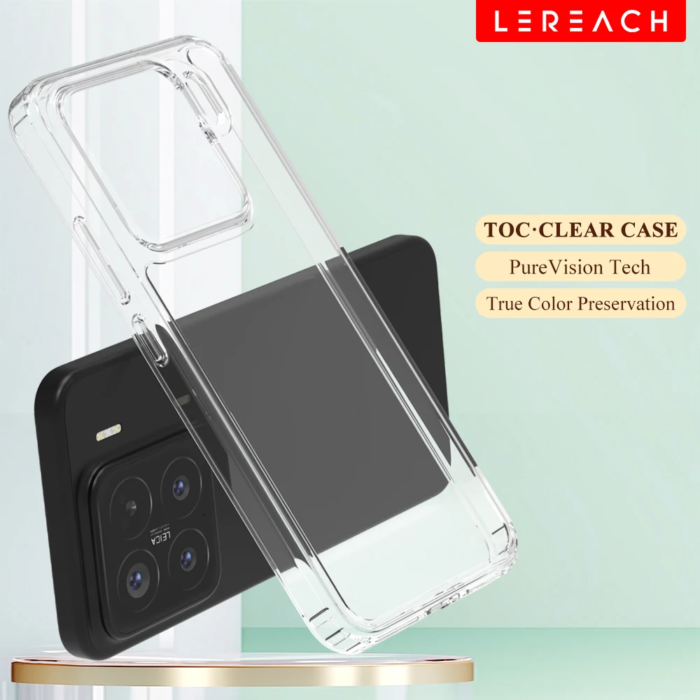 

Lereach Crystal Clear Phone Case for Xiaomi 15 Ultra / 15 / 14T / 14T Pro - Ultra-Thin Shockproof | Anti-Scratch