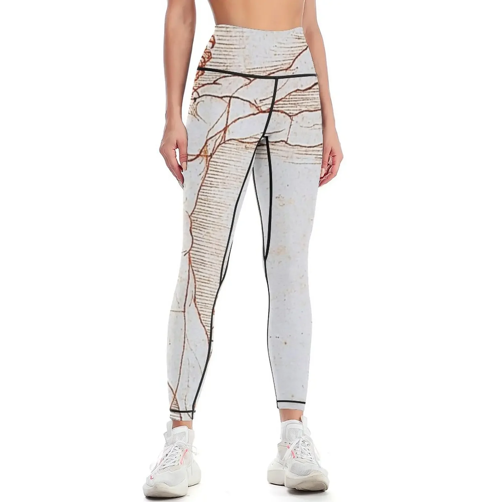 

The Vitruvian Man (Italian: L'uomo vitruviano) Leggings push up fitness high waist trousers sporty woman push up Womens Leggings